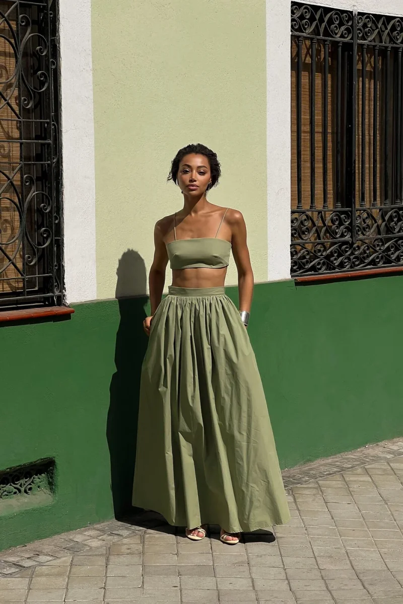CROP TOP VERDE CAMBRAIA - Image 9