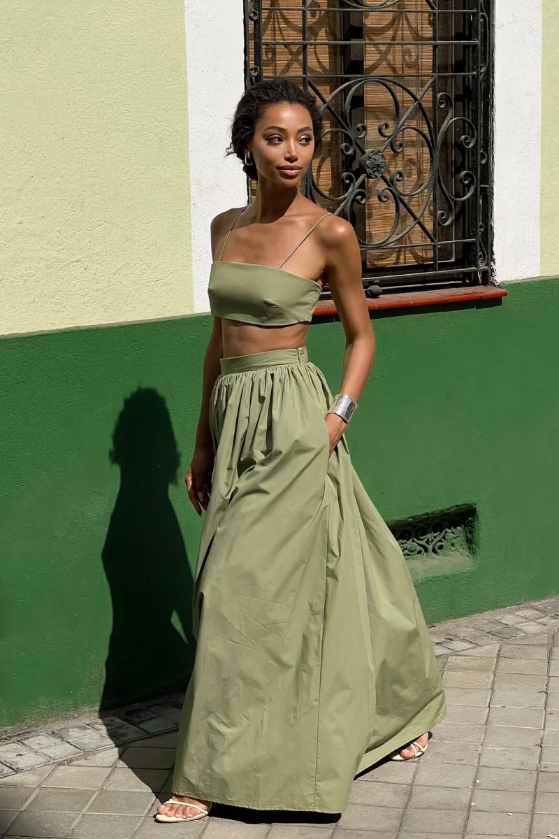 CROP TOP VERDE CAMBRAIA - Image 2