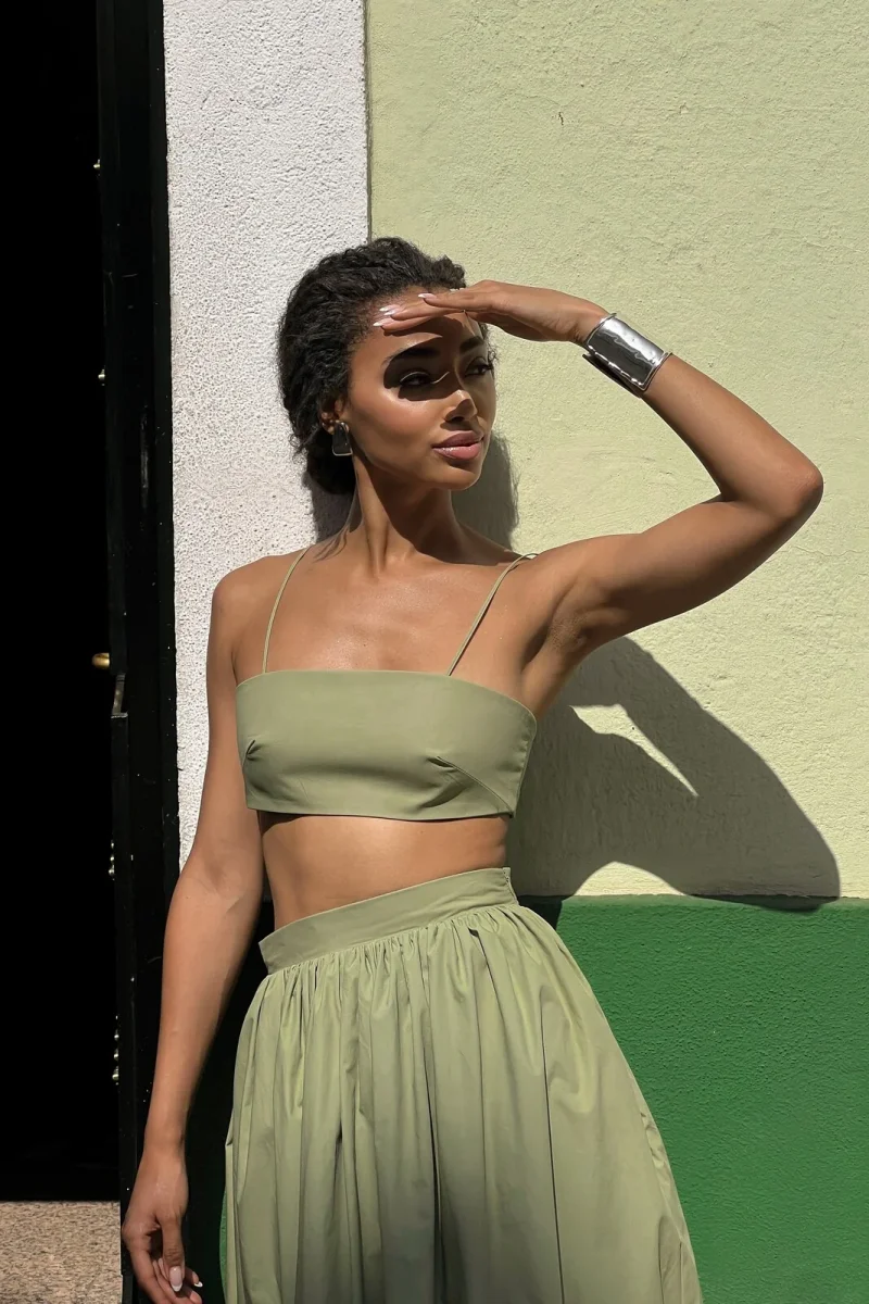 CROP TOP VERDE CAMBRAIA - Image 5