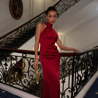 VESTIDO AURORA BORDEAUX