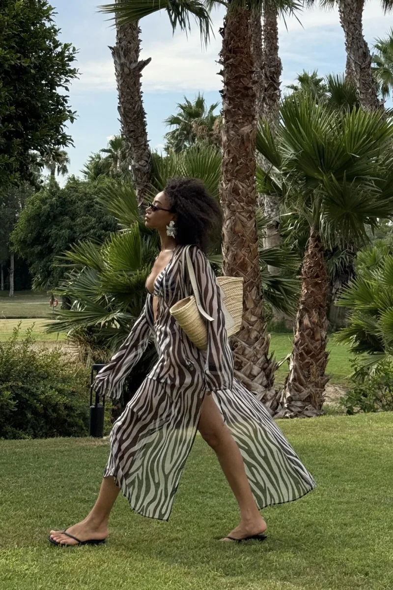 VESTIDO CAMISEIRO ESTAMPADO ZEBRA - Image 3