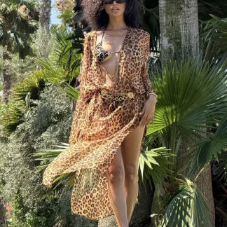 VESTIDO CAMISEIRO ESTAMPADO LEOPARDO