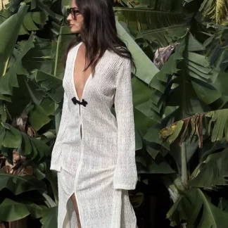 VESTIDO COMPRIDO FANTASIA PÉROLA