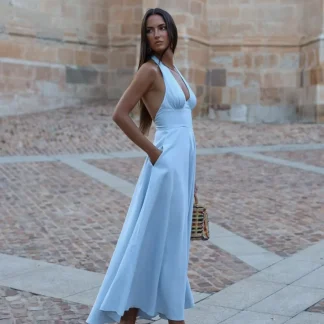 VESTIDO AZUL GODÉ