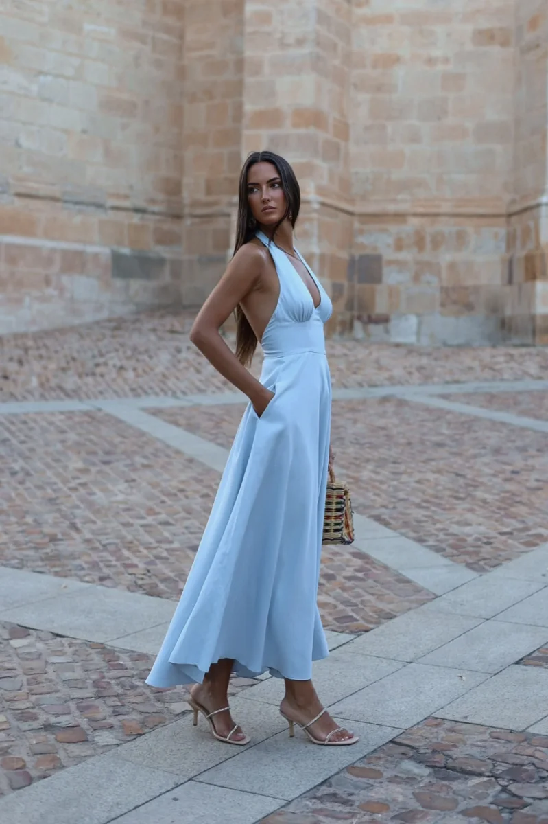 VESTIDO AZUL GODÉ - Image 2