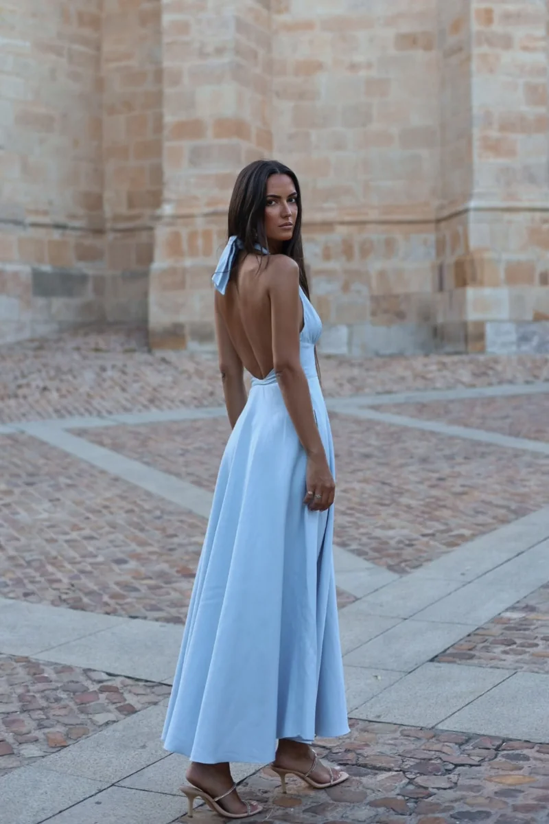 VESTIDO AZUL GODÉ - Image 4