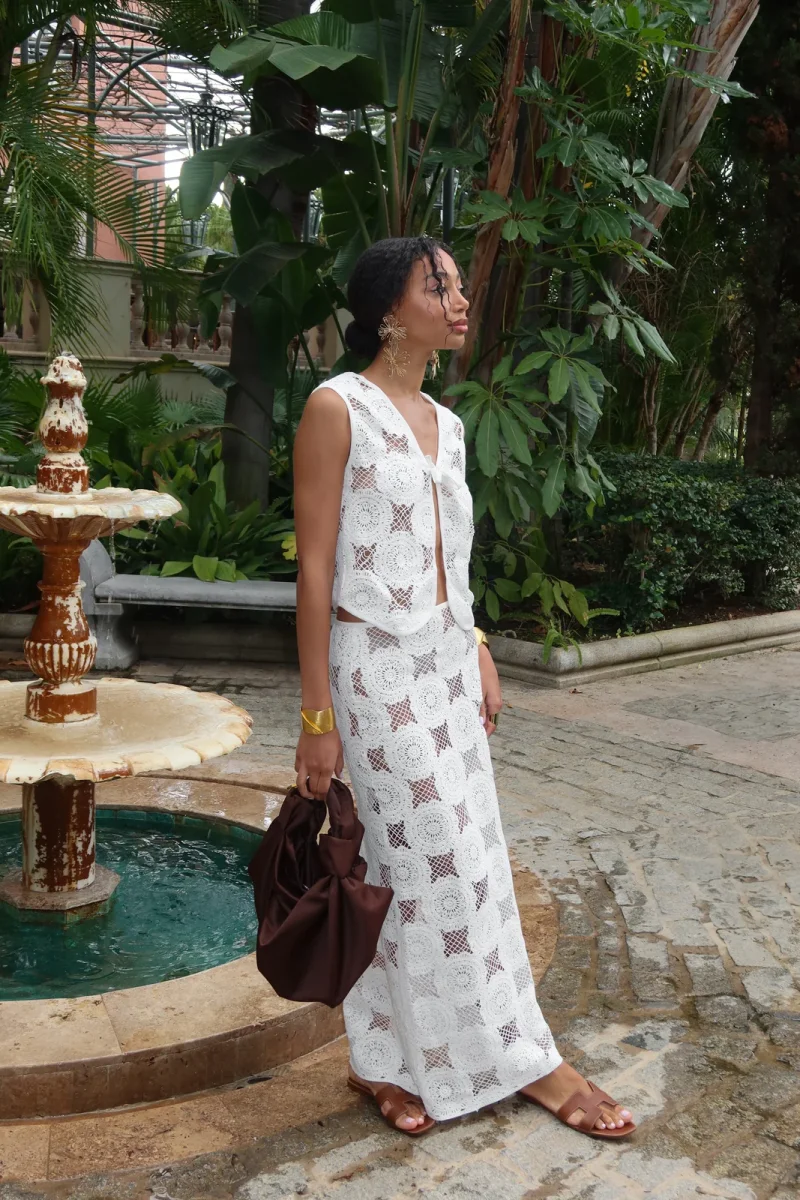 COLETE FLOR TRICOT BRANCO - Image 3