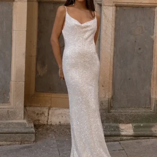 VESTIDO PÉROLA EM LANTEJOULAS