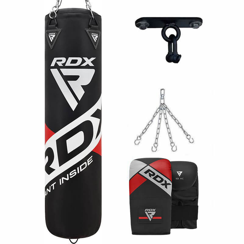 RDX F10B Saco de pancada com luvas e Gancho de Teto
