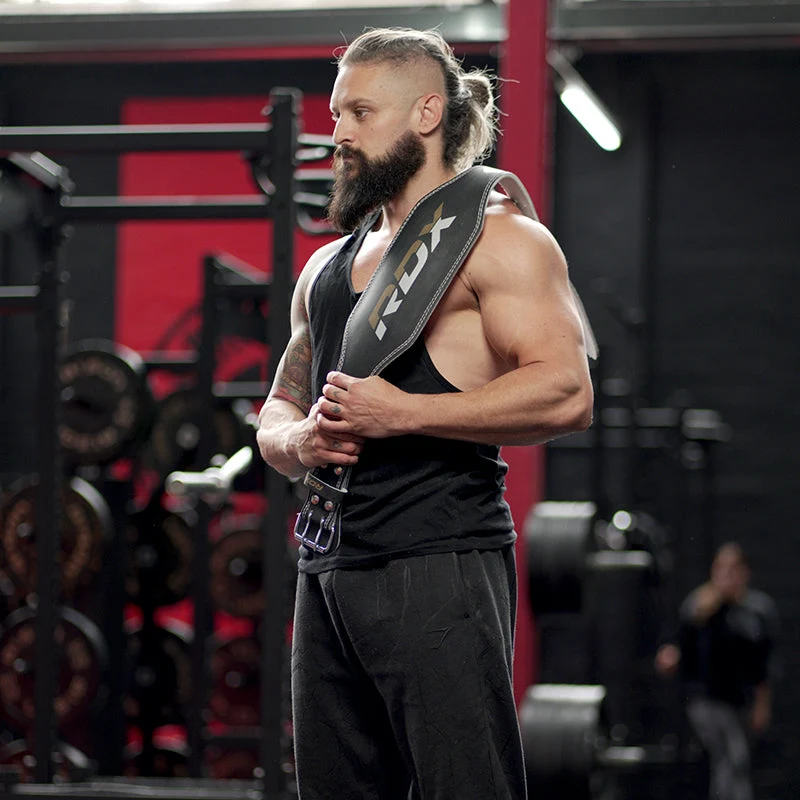 RDX CINTO DE COURO DE 6 POLEGADAS PARA GINÁSTICA DE MUSCULAÇÃO - Image 4