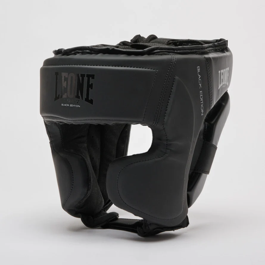 Capacete Leone Black Edition CS435 com protetor de zigoma