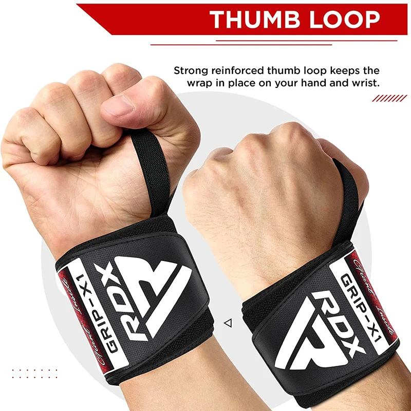 RDX W3AF WRIST SUPPORT WRAPS FOR WEIGHTLIFTING - Image 4