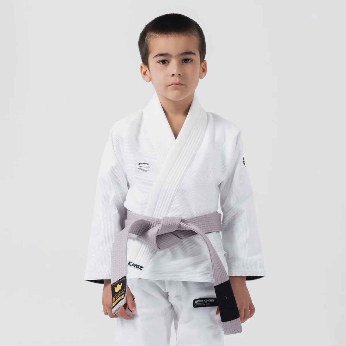 BJJ Gi criança Kingz Kore V2 IBJJF Branco - Image 8
