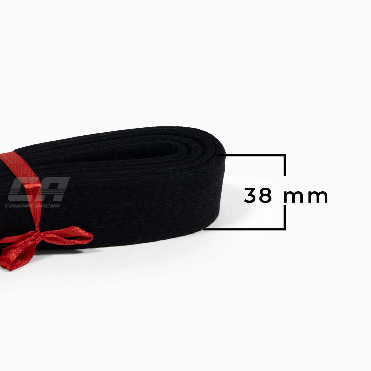 Cinto preto Arawaza Deluxe algodão 38 mm - Image 4