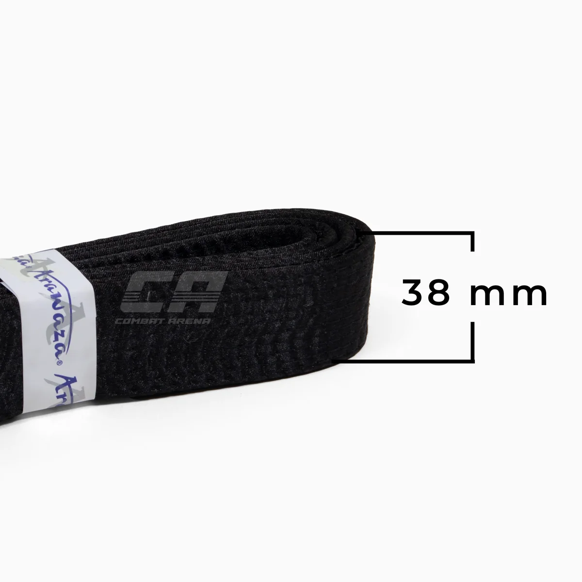 Cinto preto Arawaza cetim 38 mm - Image 4