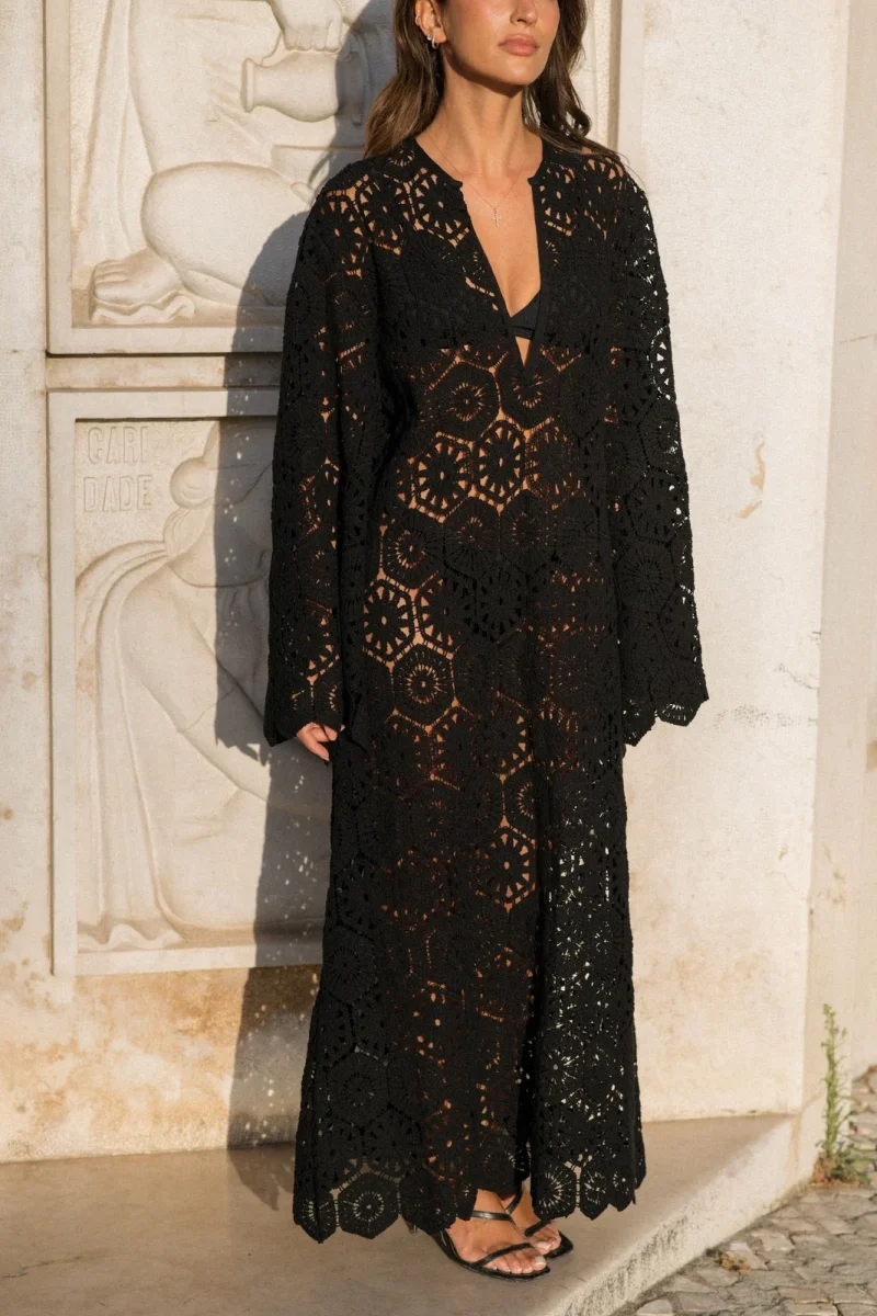 VESTIDO TRICOT PRETO - Image 8