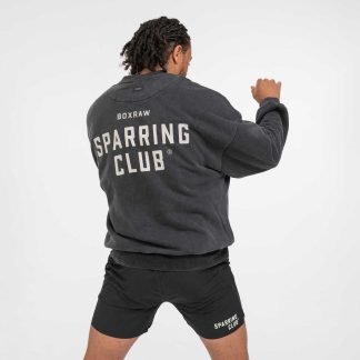 Sweatshirt Boxraw Sparring Club Oversize Preto