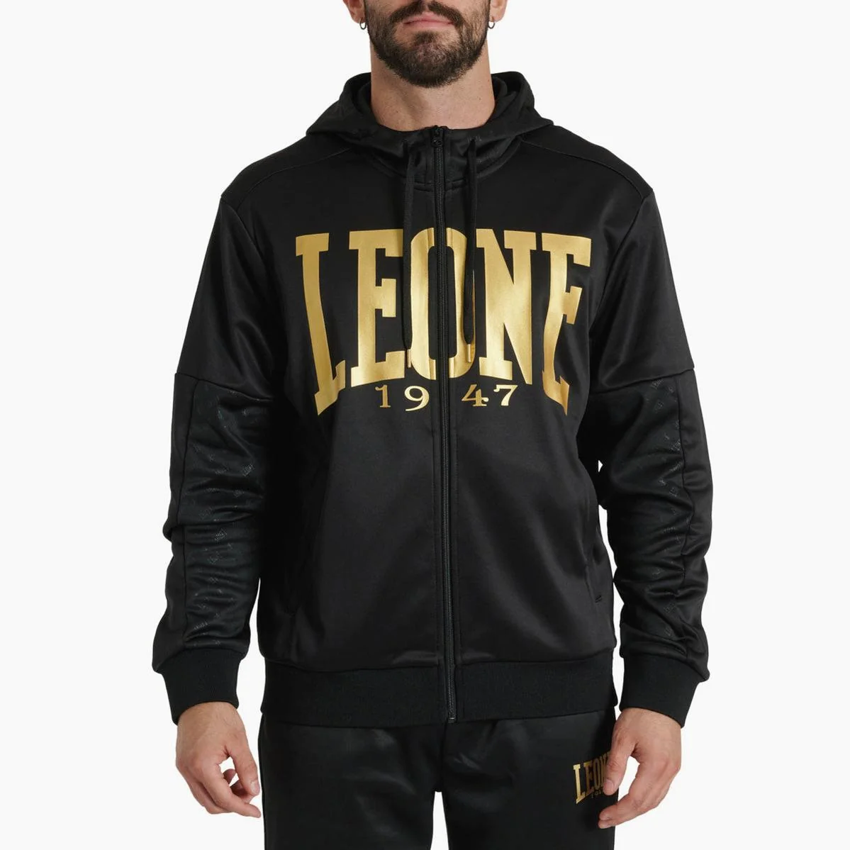 Camisola Leone DNA com capuz ABX721 Preto - Image 2