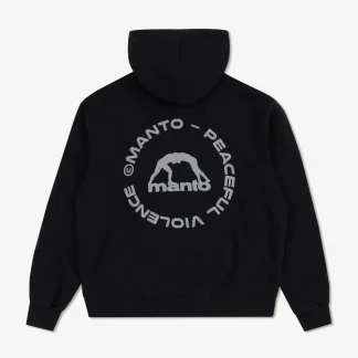 Camisola Manto Label 25 Oversize com capuz Preto