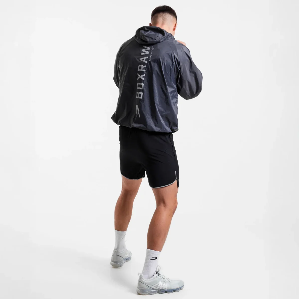 Casaco corta-vento Boxraw Genaro Oversize preto - Image 3