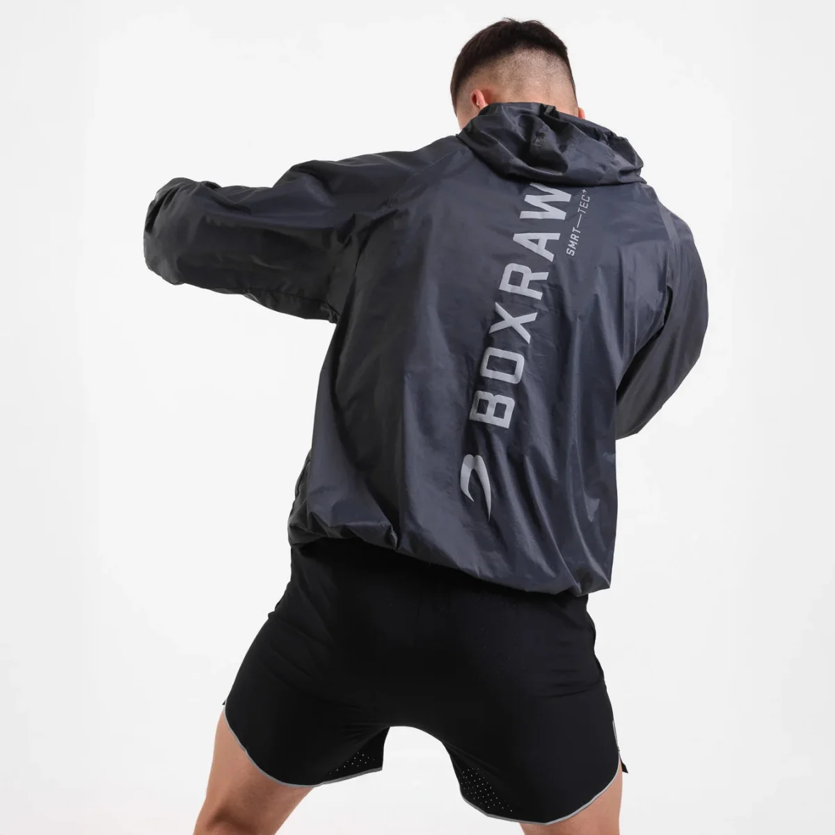 Casaco corta-vento Boxraw Genaro Oversize preto - Image 5