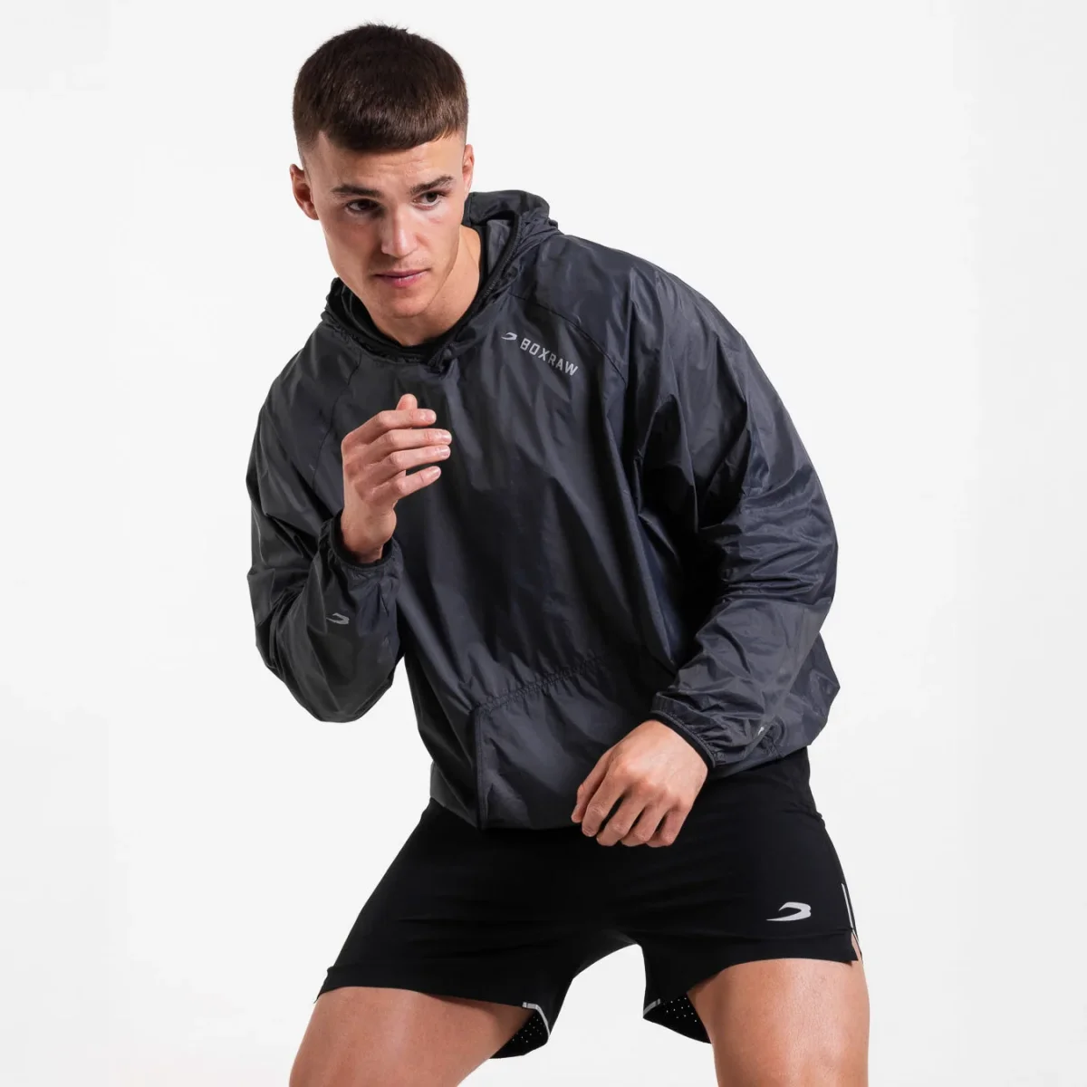 Casaco corta-vento Boxraw Genaro Oversize preto - Image 7