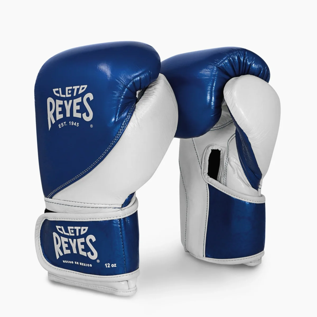 Luvas de Boxe Cleto Reyes High Precision Treinamento CE7 Azul-branco