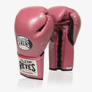 Luvas de Boxe Cleto Reyes Professional CB2 Rosa-preto com atacadores