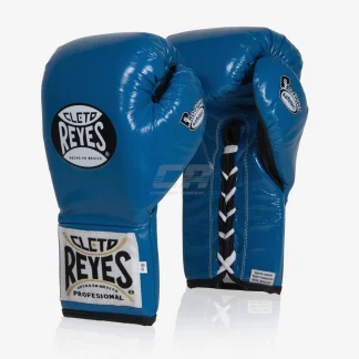 Luvas de Boxe Cleto Reyes Safetec CB4 Azul-preto com atacadores