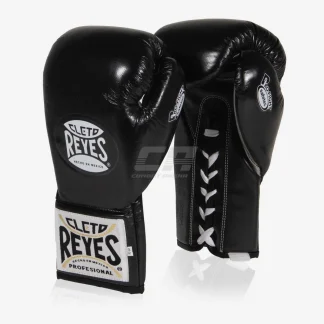 Luvas de Boxe Cleto Reyes Safetec CB4 Preto-prata com atacadores