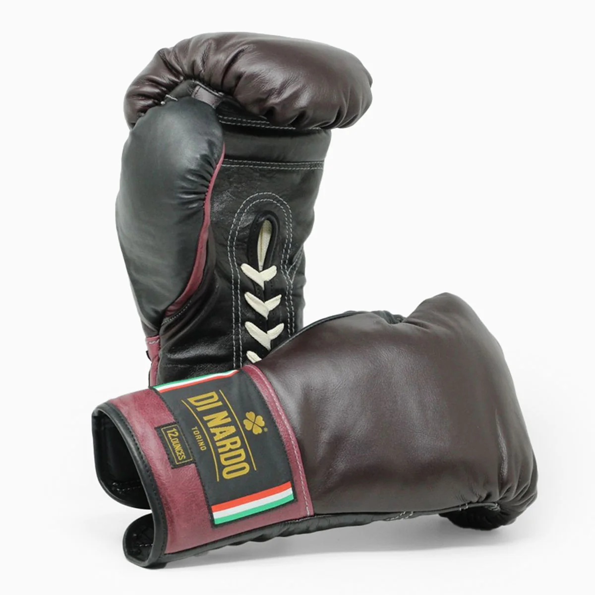 Luvas de Boxe Di Nardo com atacadores Borgonha Preto
