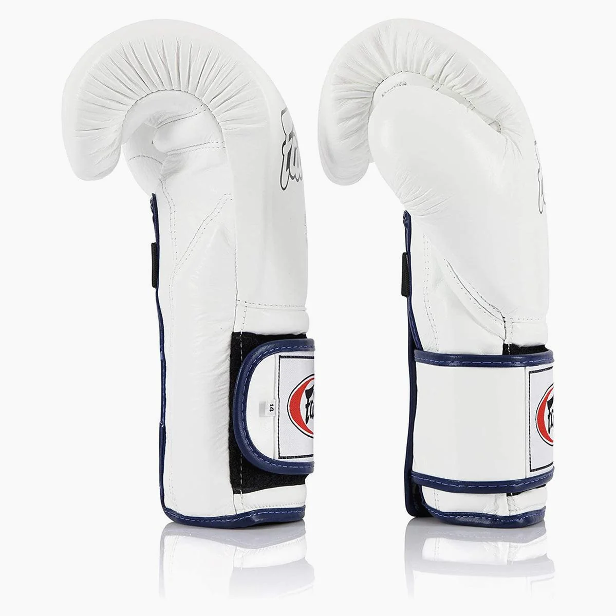Luvas de Boxe Fairtex Mexican Estilo BGV9 Branco-azul com debrum - Image 4