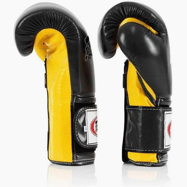 Luvas de Boxe Fairtex Mexican Estilo BGV9 Preto-amarelo - Image 5