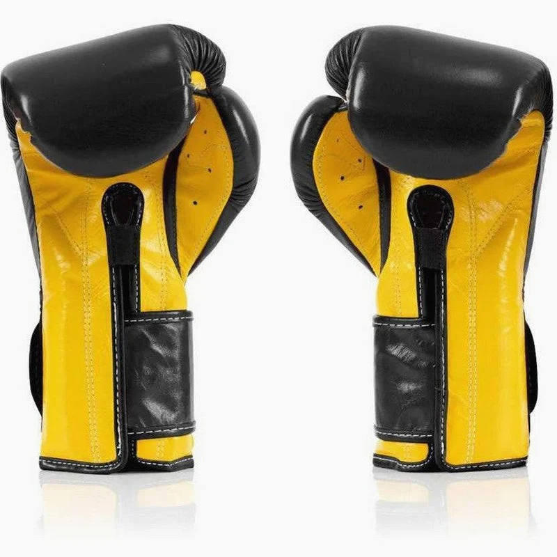 Luvas de Boxe Fairtex Mexican Estilo BGV9 Preto-amarelo - Image 4
