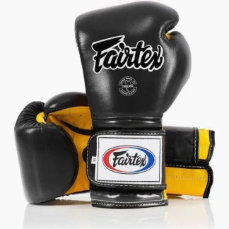 Luvas de Boxe Fairtex Mexican Estilo BGV9 Preto-amarelo