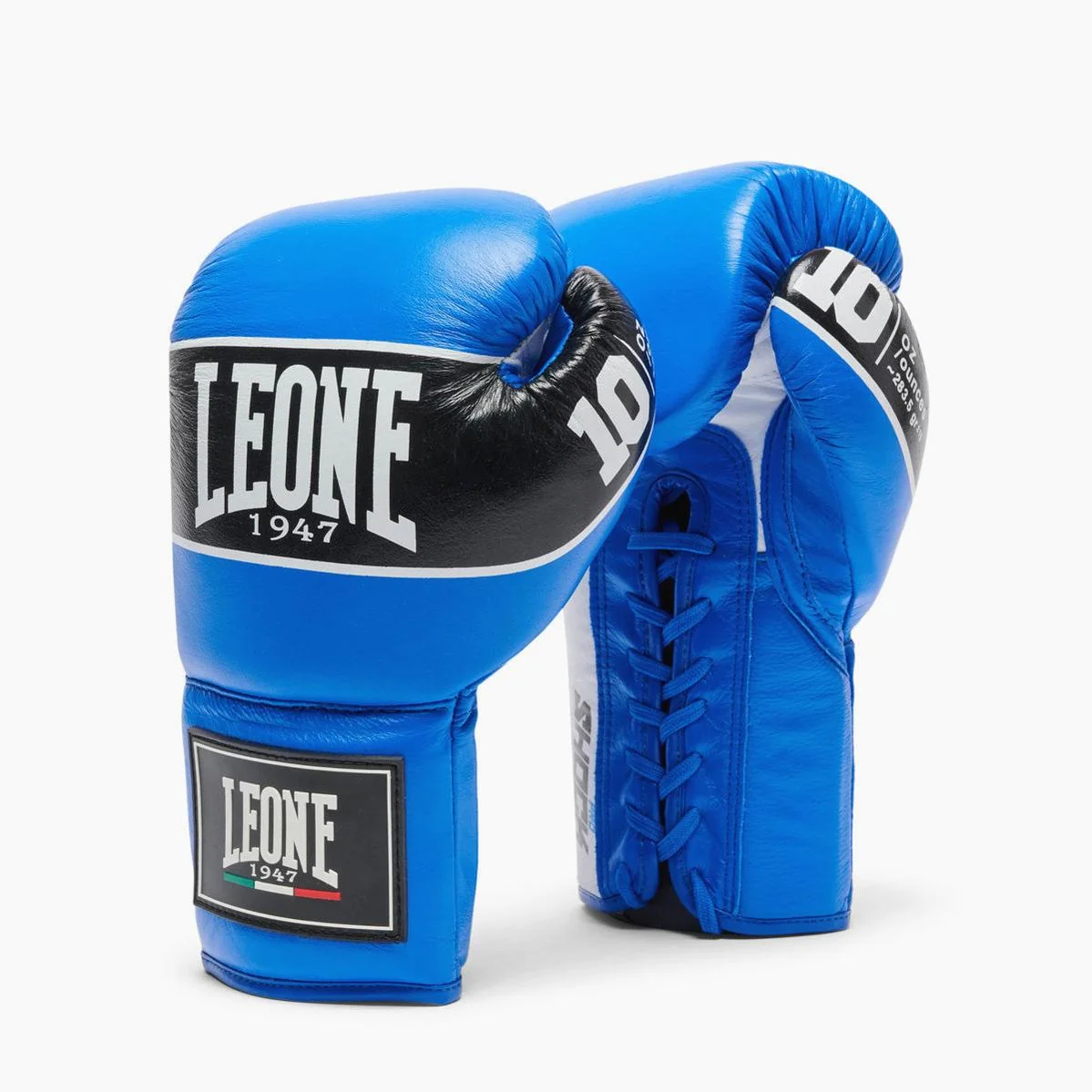 Luvas de Boxe Leone Shock Pro com atacadores GN057L Azul