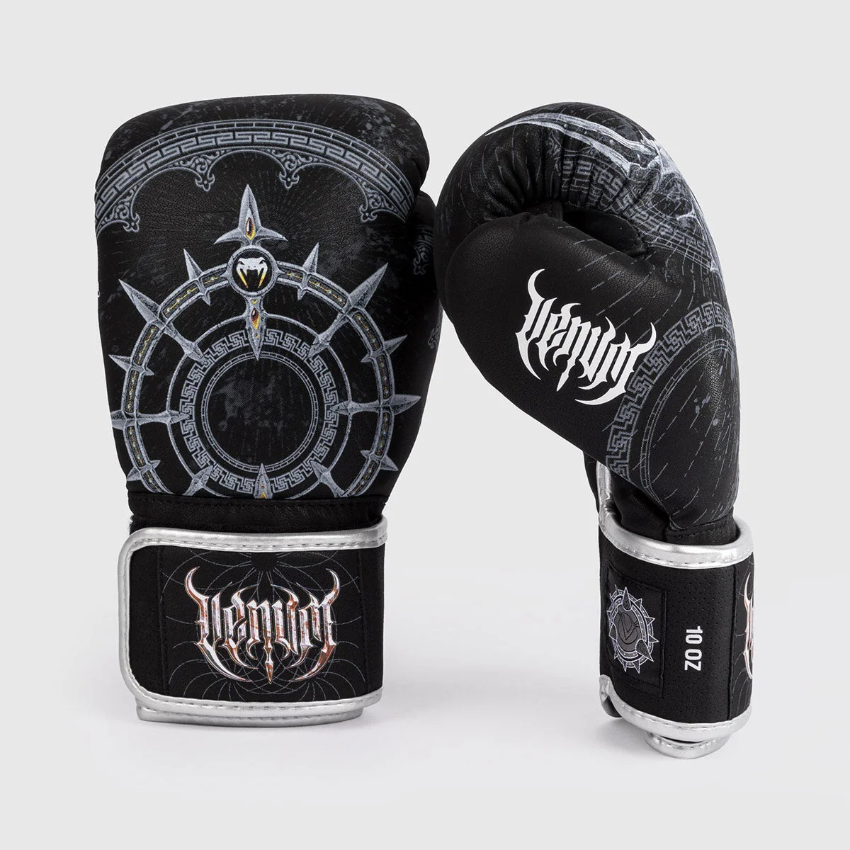 Luvas de Boxe Venum Gladiator 5.0 Preto Prata - Image 2