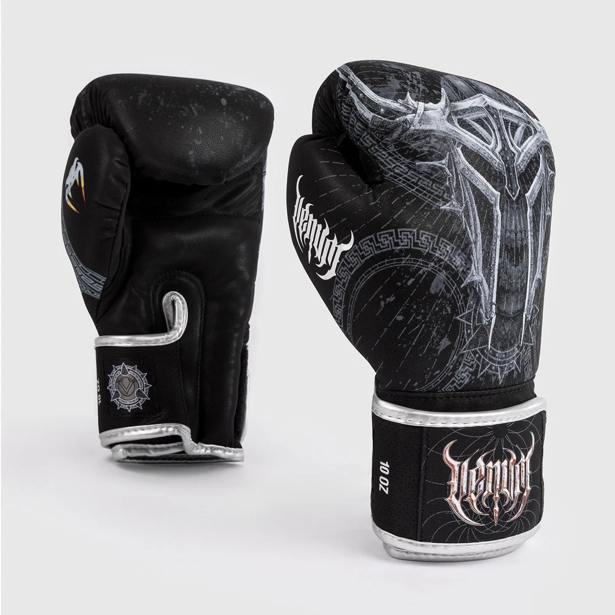 Luvas de Boxe Venum Gladiator 5.0 Preto Prata - Image 3