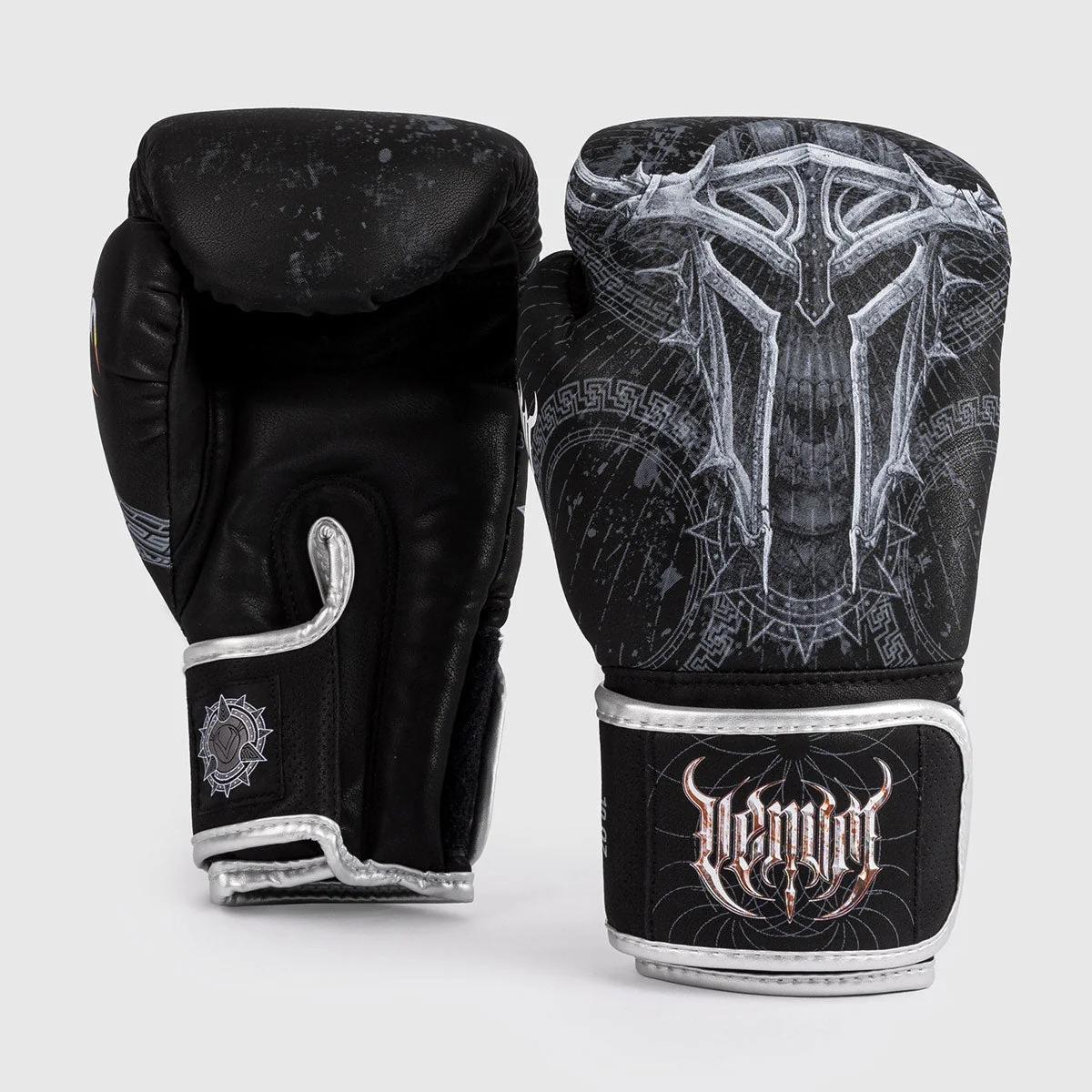 Luvas de Boxe Venum Gladiator 5.0 Preto Prata - Image 4