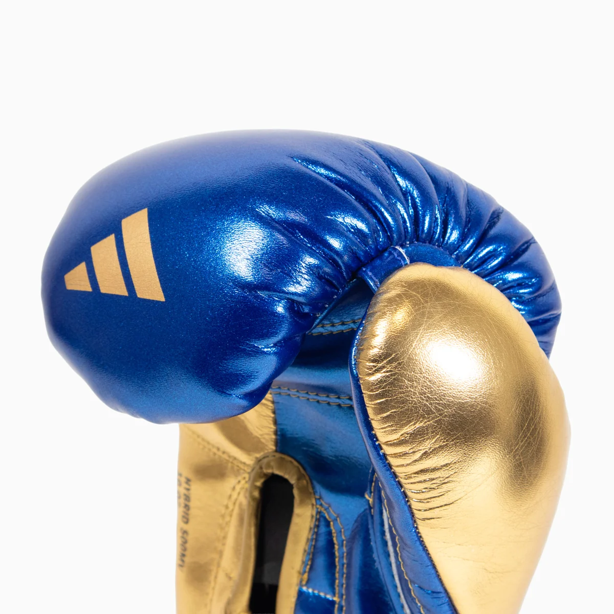 Luvas de Boxe Adidas Hybrid 500 Pró com Velcro Azul-ouro - Image 8