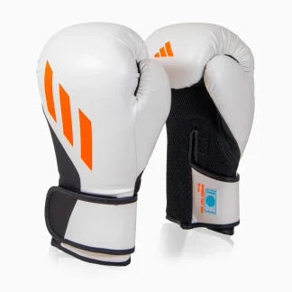 Luvas de Boxe Adidas Speed Tilt 200 WAKO 10 Oz Branco-preto-vermelho