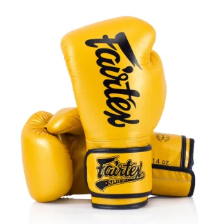 Luvas de Muay Thai Fairtex Super Sparring BGV18 Ouro