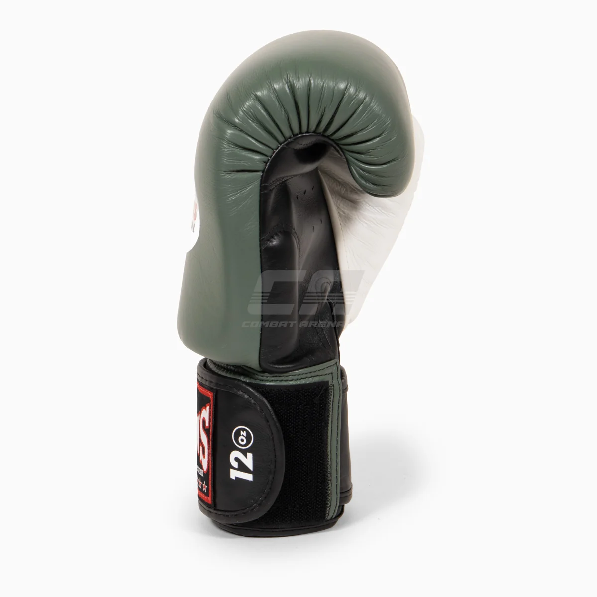 Luvas de Muay Thai Twins Special BGVL4 Preto-verde-branco - Image 3
