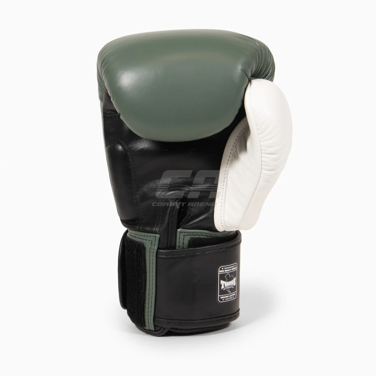Luvas de Muay Thai Twins Special BGVL4 Preto-verde-branco - Image 4