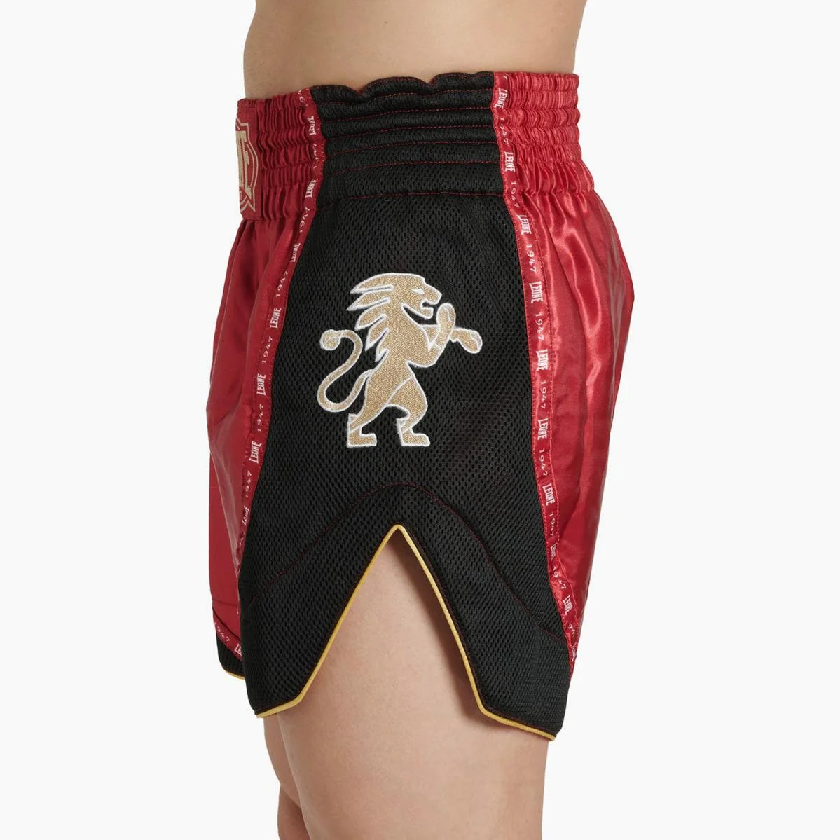 Calções kick-tailandeses Leone Classic AB881 Vermelho - Image 3