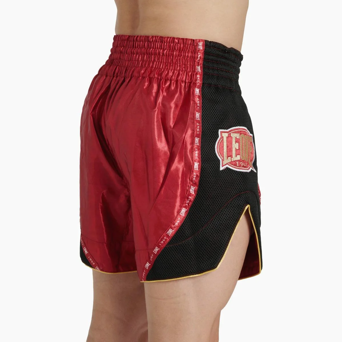 Calções kick-tailandeses Leone Classic AB881 Vermelho - Image 5