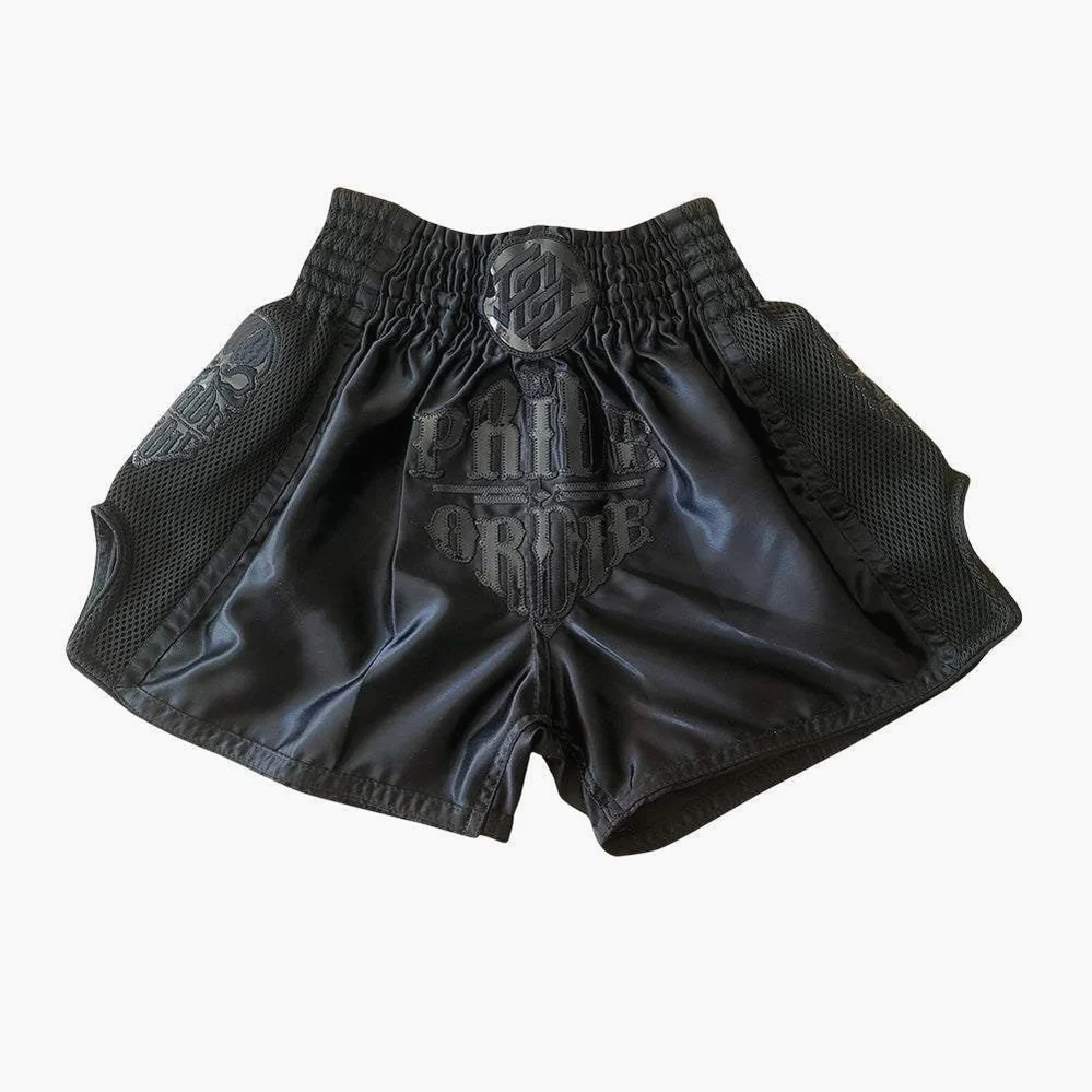 Calções de Kickboxing-Thai Pride or Die Reckless Full Black