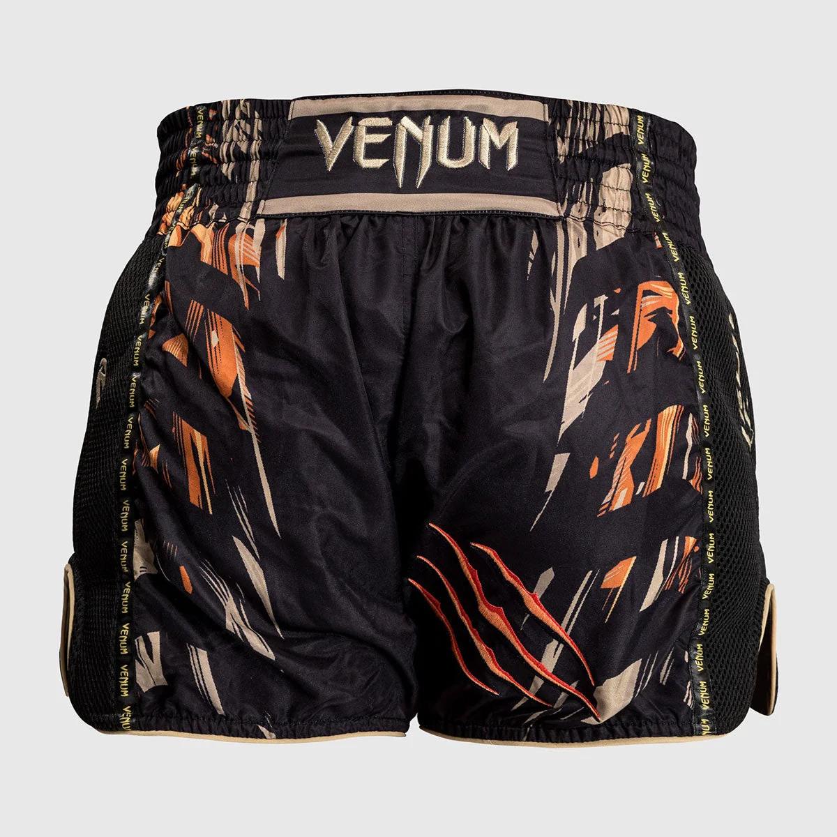 Calções de Kickboxing-Thai Venum Tigre Preto Laranja - Image 3