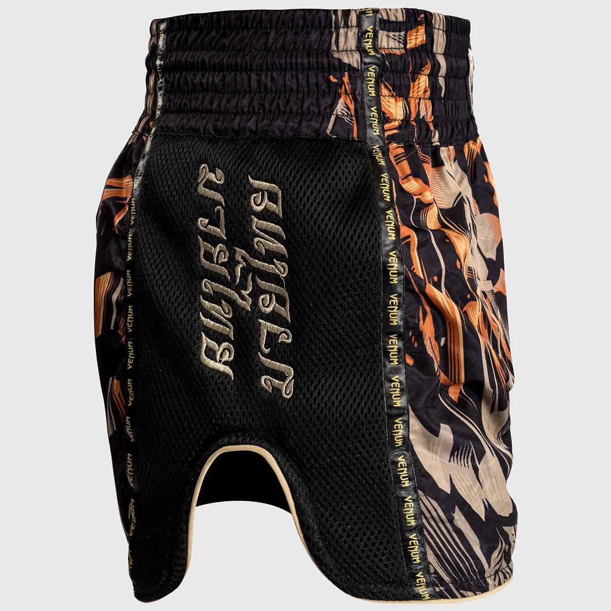 Calções de Kickboxing-Thai Venum Tigre Preto Laranja - Image 4