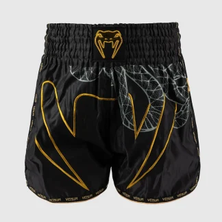 Calções kick-tailandeses Venum Serpenti Preto